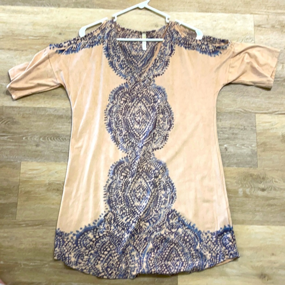Woman’s suede dress